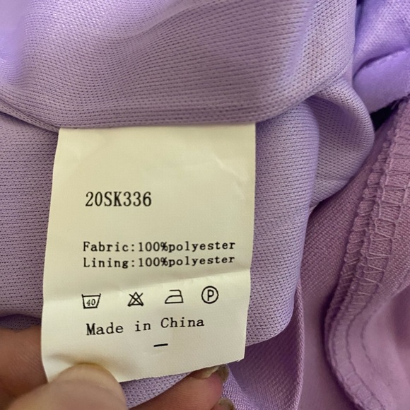 Lilac Purple Tennis Skort Skirt With Box Pleated Side Zip Tennis Preppy Trendy - Picture 10 of 13